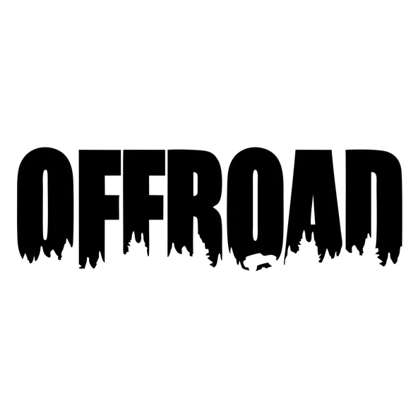 Offroad Araba Sticker 17x17 Cm Siyah ürün görseli 1