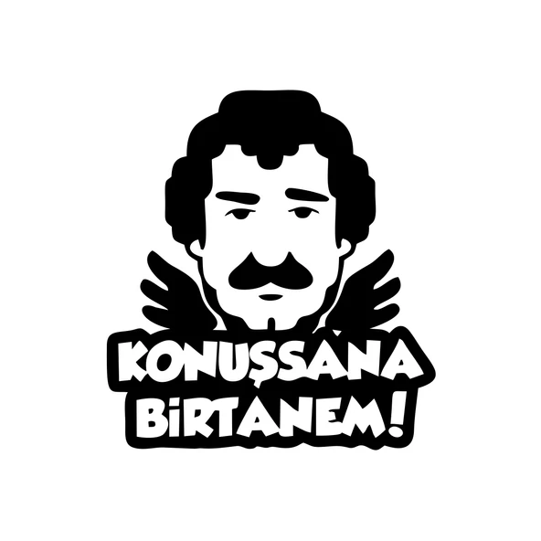 Müslüm Gürses Silüet Araba Sticker 17x17 Cm Siyah ürün görseli 1