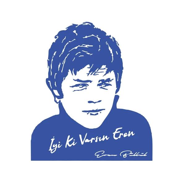 İyi Ki Varsın Eren Araba Sticker 17x17 Cm Mavi ürün görseli 1