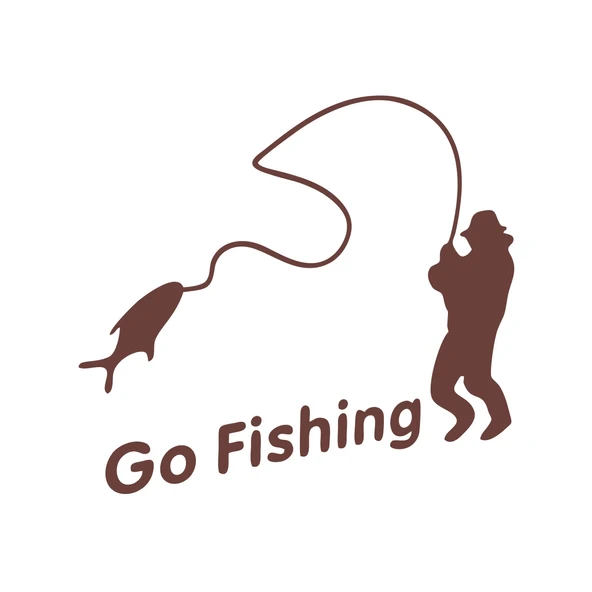 Go Fishing Araba Sticker 17x17 Cm Kahverengi ürün görseli 1