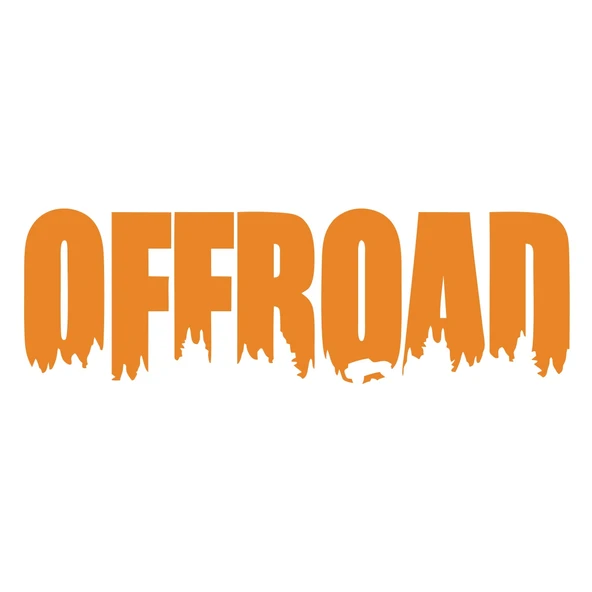 Offroad Araba Sticker 17x17 Cm Turuncu ürün görseli 1
