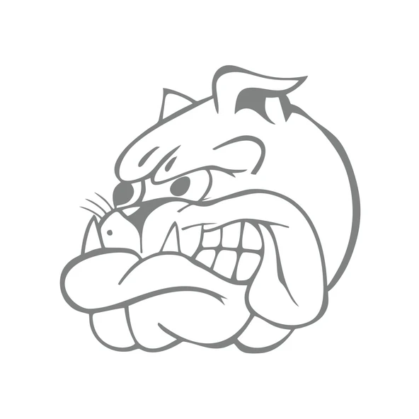 Bulldog Araba Sticker 17x17 Cm Gri ürün görseli 1