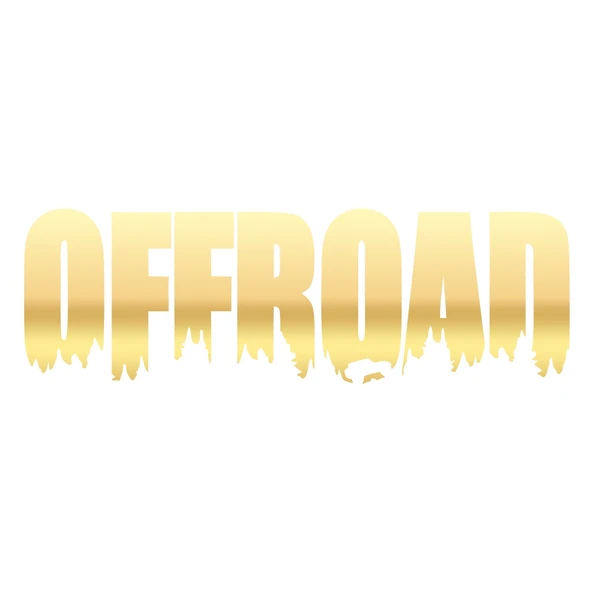 Offroad Araba Sticker 17x17 Cm Gold ürün görseli 1