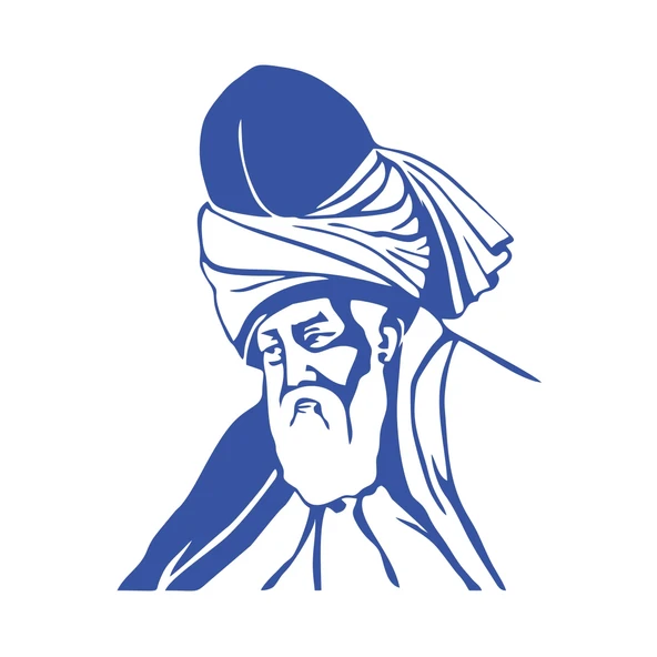 Mevlana Araba Sticker 17x17 Cm Mavi ürün görseli 1