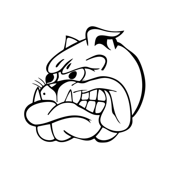 Bulldog Araba Sticker 17x17 Cm Siyah ürün görseli 1