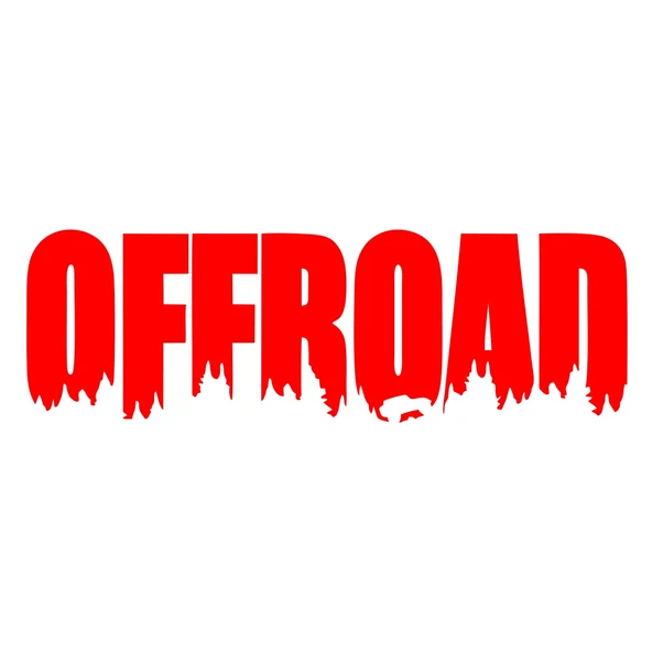 Offroad Araba Sticker 17x17 Cm Kırmızı ürün görseli 1