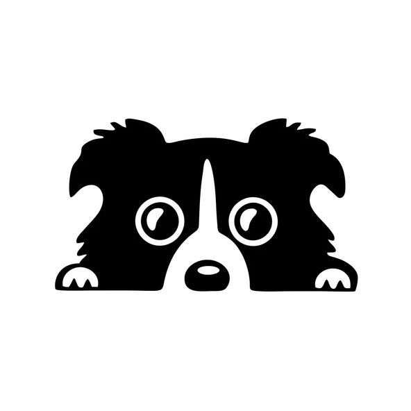 Köpek Araba Sticker 17x17 Cm Siyah ürün görseli 1
