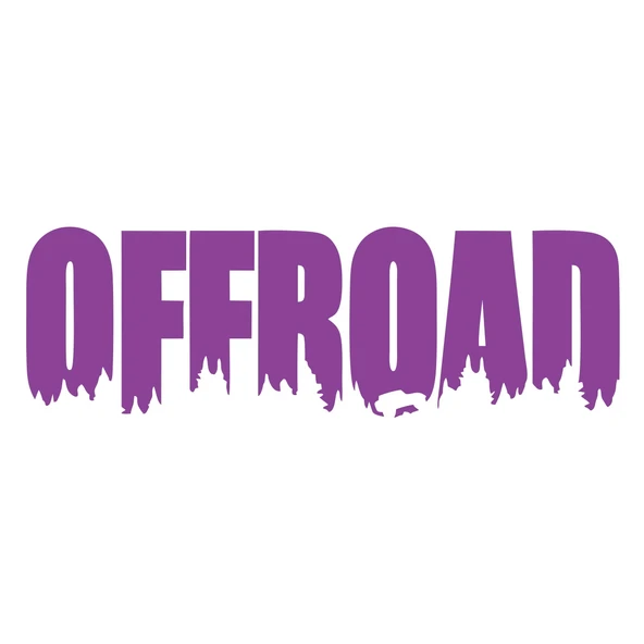 Offroad Araba Sticker 17x17 Cm Mor ürün görseli 1