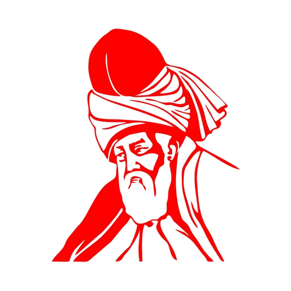 Mevlana Araba Sticker 17x17 Cm Kırmızı ürün görseli 1