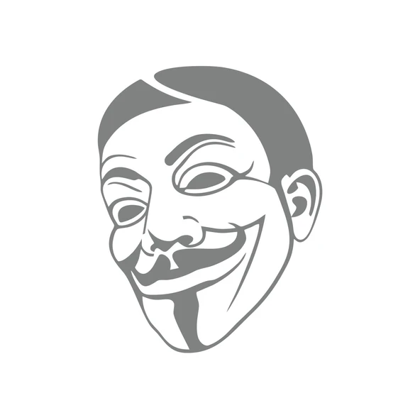 V For Vandetta Araba Stickeri 17x17 Cm Gri ürün görseli 1