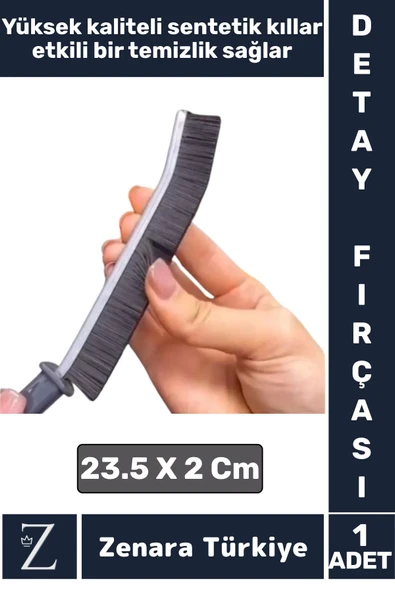 Premium Ergonomik Mutfak Banyo Lavabo Otomobil Derz Sentetik Kıllı İnce Detaylı Temizlik Fırçası ürün görseli 1