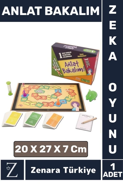Premium Eğlenceli Eğitici Öğretici Zeka Geliştirici Arkadaş Aile Grup Kutu Oyun Takımı ANLAT BAKALIM ürün görseli 1