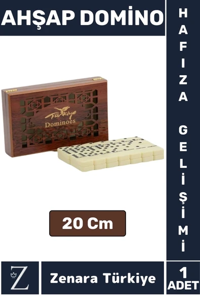 Premium Eğitici Eğlenceli Hafıza Gelişimi Aile Arkadaş Grup Dayanıklı Ahşap Kutulu DOMİNO OYUNU ürün görseli 1