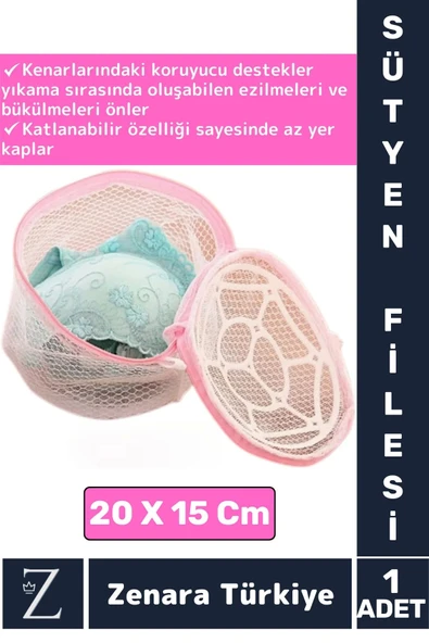 Uzun Ömürlü Tam Korumalı Deformasyon Önleyici Katlanabilir İç Çamaşırı Külot Sütyen Yıkama Filesi ürün görseli 1
