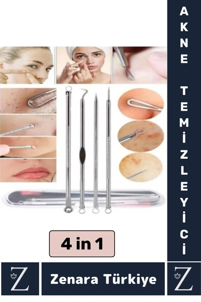 Premium Tüm Ciltler İçin Uygun Yüz Bakım Siyah Nokta Temizleyici 4 in 1 Set ürün görseli 1