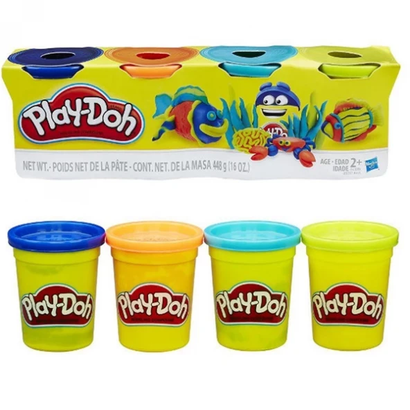 Hasbro Play-Doh Oyun Hamuru 4 Lü 448Gr ürün görseli 1