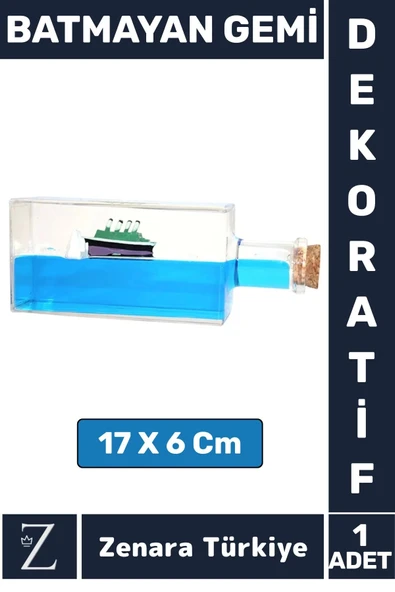 Premium Yüksek Kaliteli Dayanıklı Çok Şık Dekoratif Hediyelik Koleksiyon Denizcilik BATMAYAN GEMİ ürün görseli 1