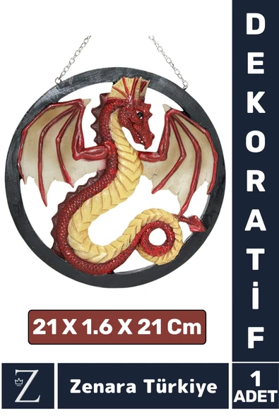 Premium Yüksek Kaliteli Çok Şık Dekoratif Hediyelik Özel Gün Biblo Koleksiyon POLYESTER DRAGON Pano ürün görseli 1
