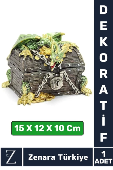 Premium Yüksek Kaliteli Çok Şık Dekoratif Hediyelik Özel Gün Biblo Koleksiyon POLYESTER DRAGON Kutu ürün görseli 1