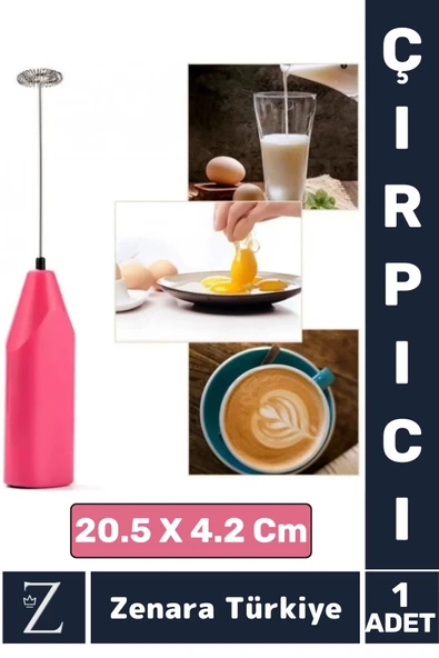 Ergonomik Çelik Uç Soğuk Kahve Süt Köpürtücü Sos Krema Mama Yumurta Çırpıcı Pilli Pratik Mini Mikser ürün görseli 1