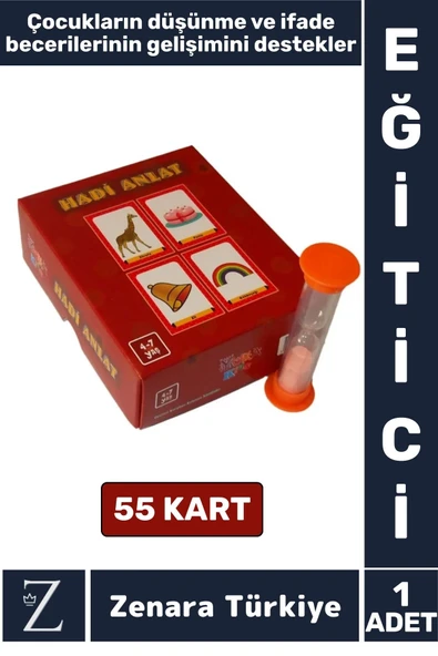 Eğitici Düşünme İfade Becerisi Hayal Gücü Mantık Geliştirici Çocuk Eğlenceli Oyun HADİ ANLAT ürün görseli 1