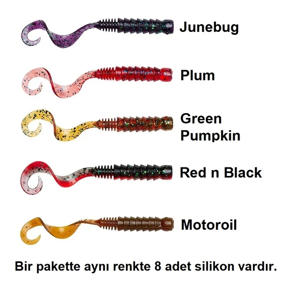 Savage Gear Pro Grub 5cm 0.8gr Lrf Silikon Yem (8'li Paket) İğnesiz ürün görseli 1