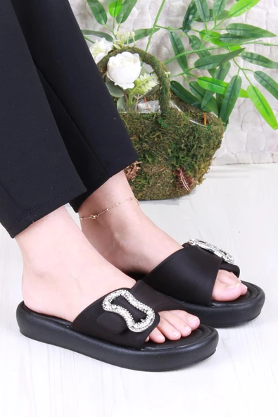 Fort 35033 Diva Comfort Taş Toka Detaylı Kadın Terlik ürün görseli 1