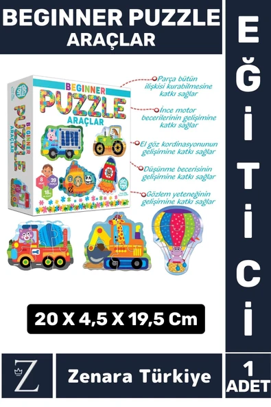 Eğitici Çocuk El Göz Koordinasyonu Araçları Tanıma Zeka Gelişimi Eğlenceli Beginner Puzzle ARAÇLAR ürün görseli 1