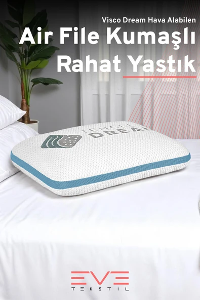 Air File Kumaşlı Visco Dream Hava Alabilen Ortopedik Yastık ürün görseli 1