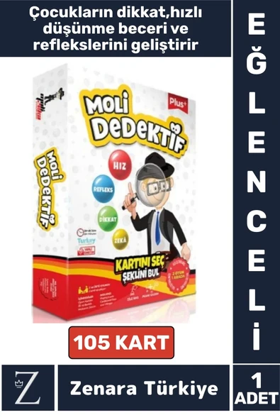 Eğitici Çocuk Dikkat Hızlı Düşünme Refleks Stratejik Beceri Geliştiren Eğlenceli Oyun MOLİ DEDEKTİF ürün görseli 1