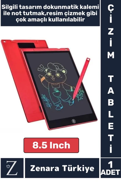 Premium Dijital Silgili Kalemli Çocuk Eğitim Tableti Grafik Ders Not Ödev Resim LCD Writing Tablet ürün görseli 1