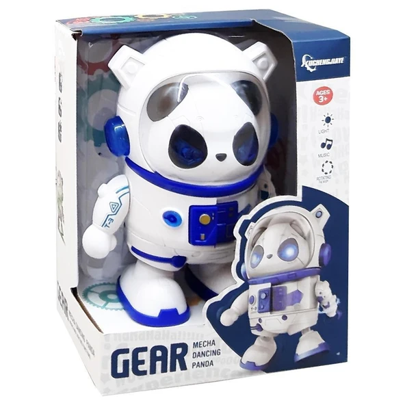 Işıklı Sesli Müzikli Robot Panda 20 CM ürün görseli 1