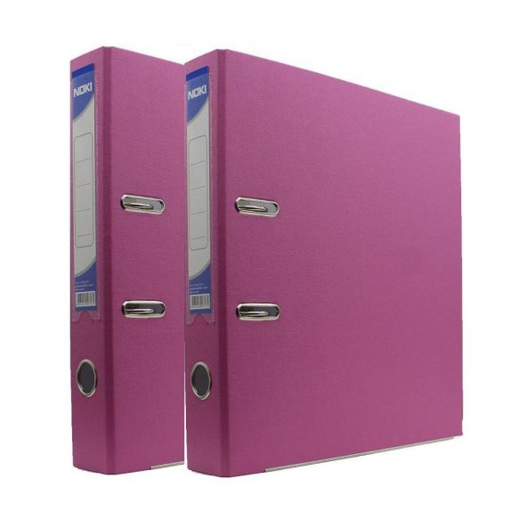 Büro Klasör Pembe Dar Noki Pembe Büro Klasörü Halkalı 2 Adet ürün görseli 1