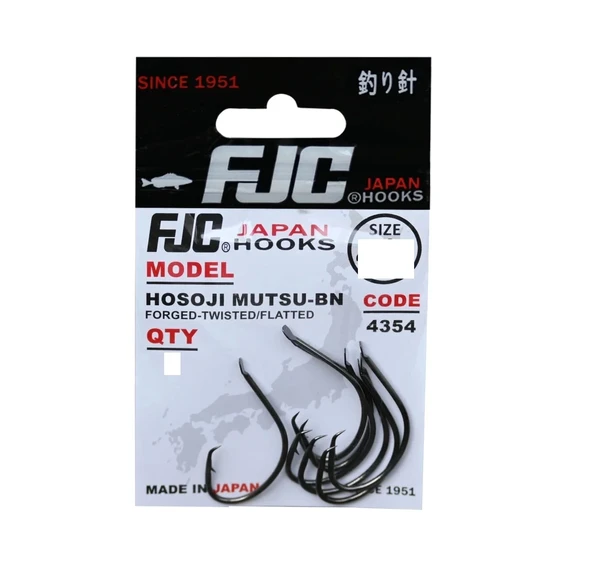 FJC 4354 HOSOJI MUTSU BLACK NIKEL 9 LU İĞNE NO:3/0 ürün görseli 1