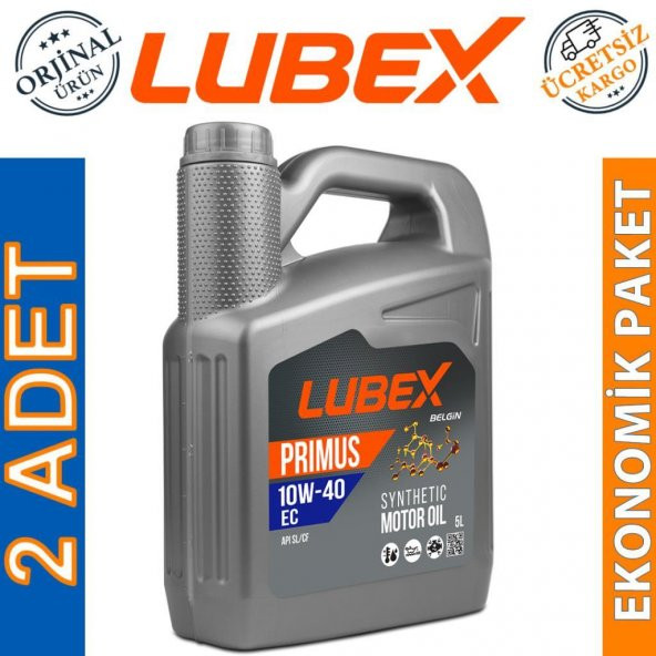 Lubex Primus EC 10W-40 5 Lt Sentetik Motor Yağı (2 Adet) ürün görseli 1