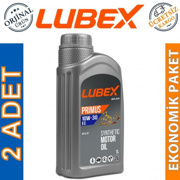 Lubex Primus EC 10W-30 1 Lt Yüksek Performanslı Motor Yağı (2 Adet) ürün görseli 1