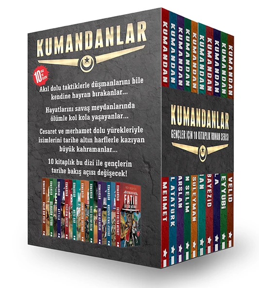 Kumandanlar Seti-kutulu-10 Kitap Takım ürün görseli 1