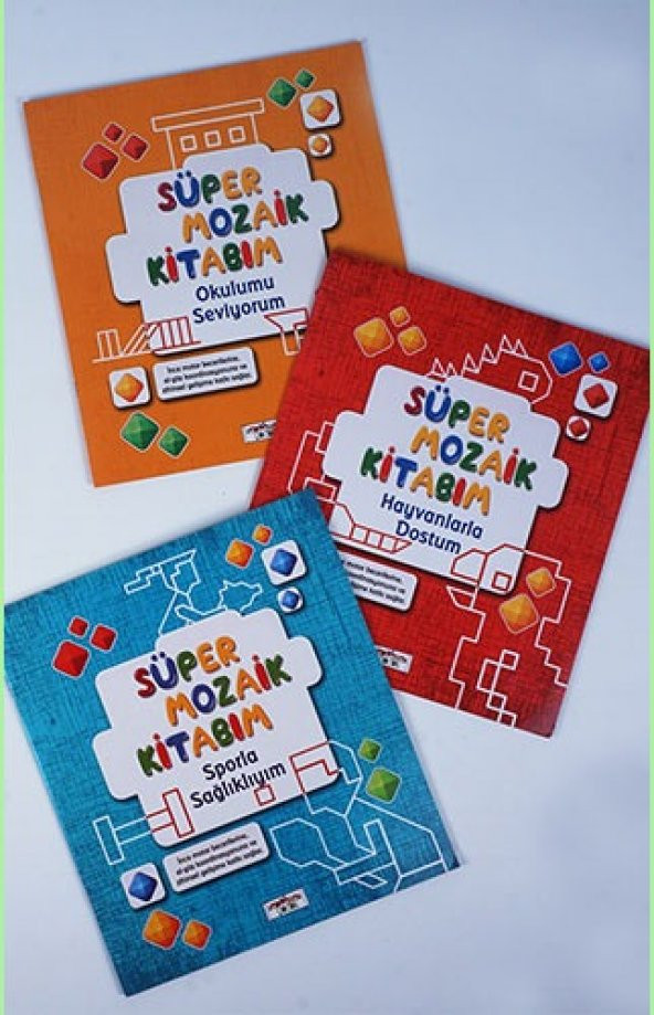 SÜPER MOZAİK KİTABIM 3 KİTAP SET 2-5 yaş ürün görseli 1