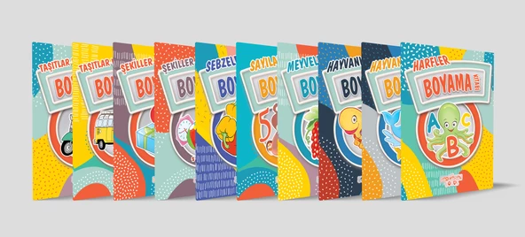 Etkinlik Boyama Kitabı Seti 10 Kitap Takım ürün görseli 1