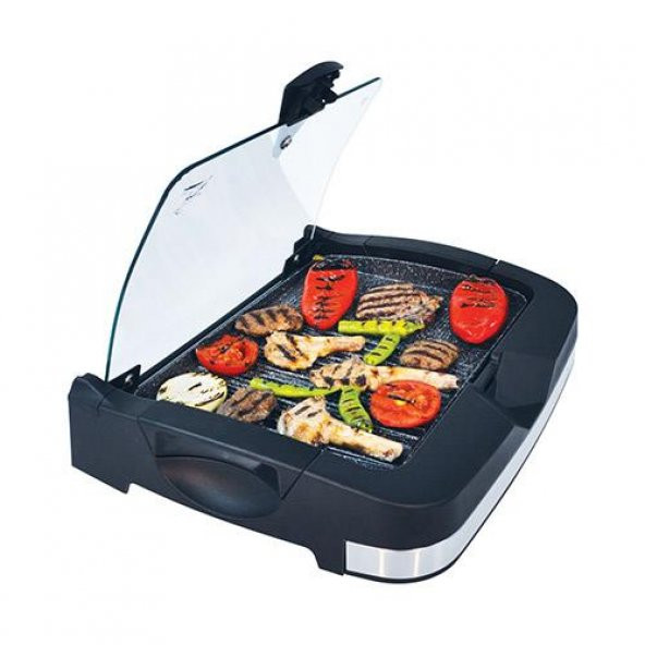 Gazzella BRB 3000 Barbecue 2400 W Cam Kapaklı Izgara ürün görseli 1