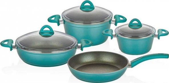Neva Mentol Mercek 7 Parça Granit Set ürün görseli 1