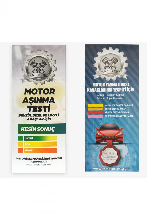 CS Motor Aşınma ve Conta Kaçak Testi- Avantajlı 2li Paket ürün görseli 1