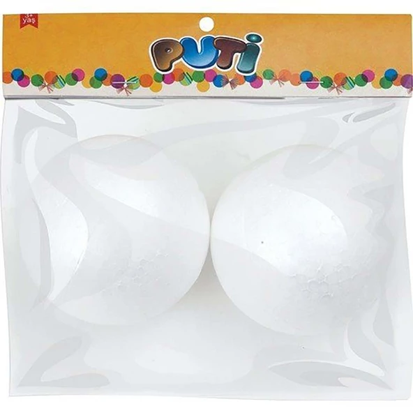 Puti Köpük Top 10 CM 2 Li 4797 ürün görseli 1