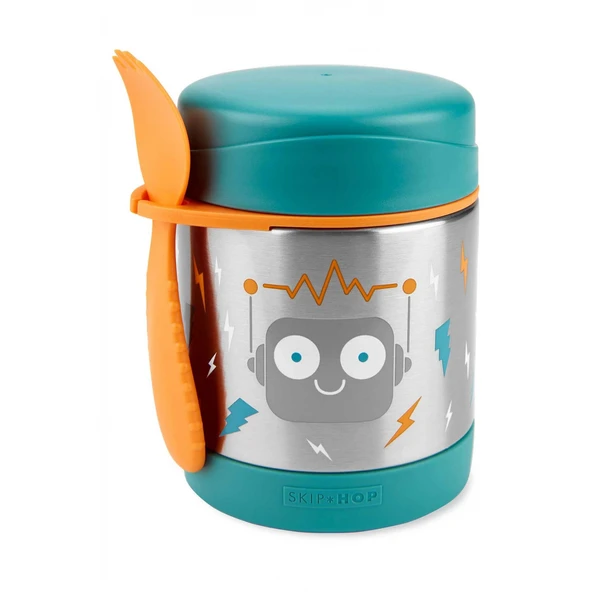 Skip Hop Zoo Paslanmaz Çelik Termos 325 Ml Robot ürün görseli 1