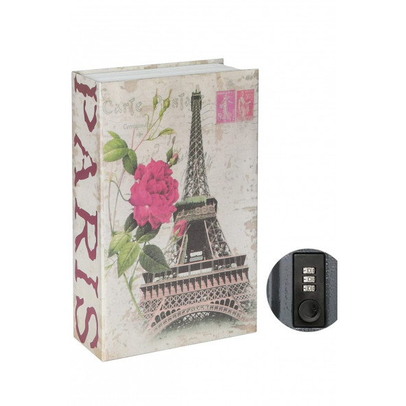 MÜHLEN Secret Safe PARIS 240-P Büyük Boy Kitap Şekli Gizli & Şifreli Para ve Değerli Eşya Kasası ürün görseli 1