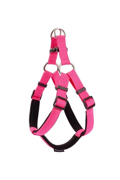 Actirex Neon Yumuşak Doku Ayarlanır Köpek Göğüs Tasması Pink XS 3-5 Kg Olan Köpek ürün görseli 1