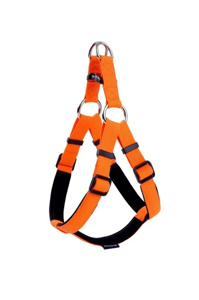 Actirex Neon Yumuşak Doku Ayarlanır Köpek Göğüs Tasması Orange XS 3-5 Kg Olan Köpek ürün görseli 1