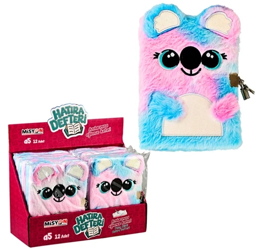 Peluş Hatıra Defteri Kilitli Koala ürün görseli 1