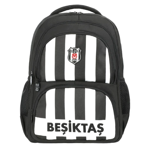 Beşiktaş Lisanslı Çubuklu Okul Çantası Sırt Çantası Kod:25339 Orijinal ürün görseli 1
