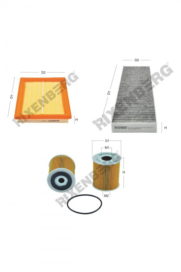 Mini One I 1.4 / 1.6  (R50/R52) 75-90 Hp 01-08 Rixenberg Filtre Bakım Seti ürün görseli 1